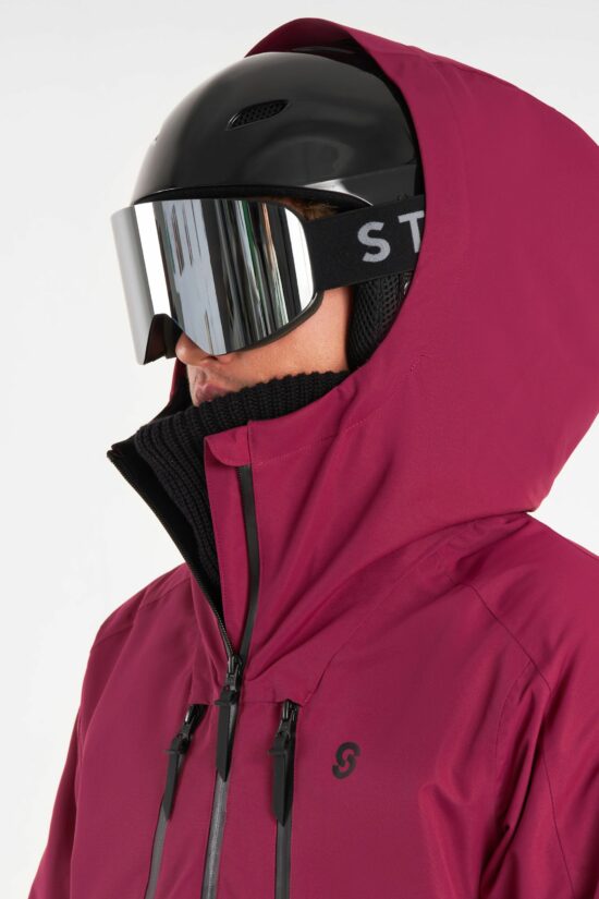 Lynx Ski Jacket Burgundy - Men's