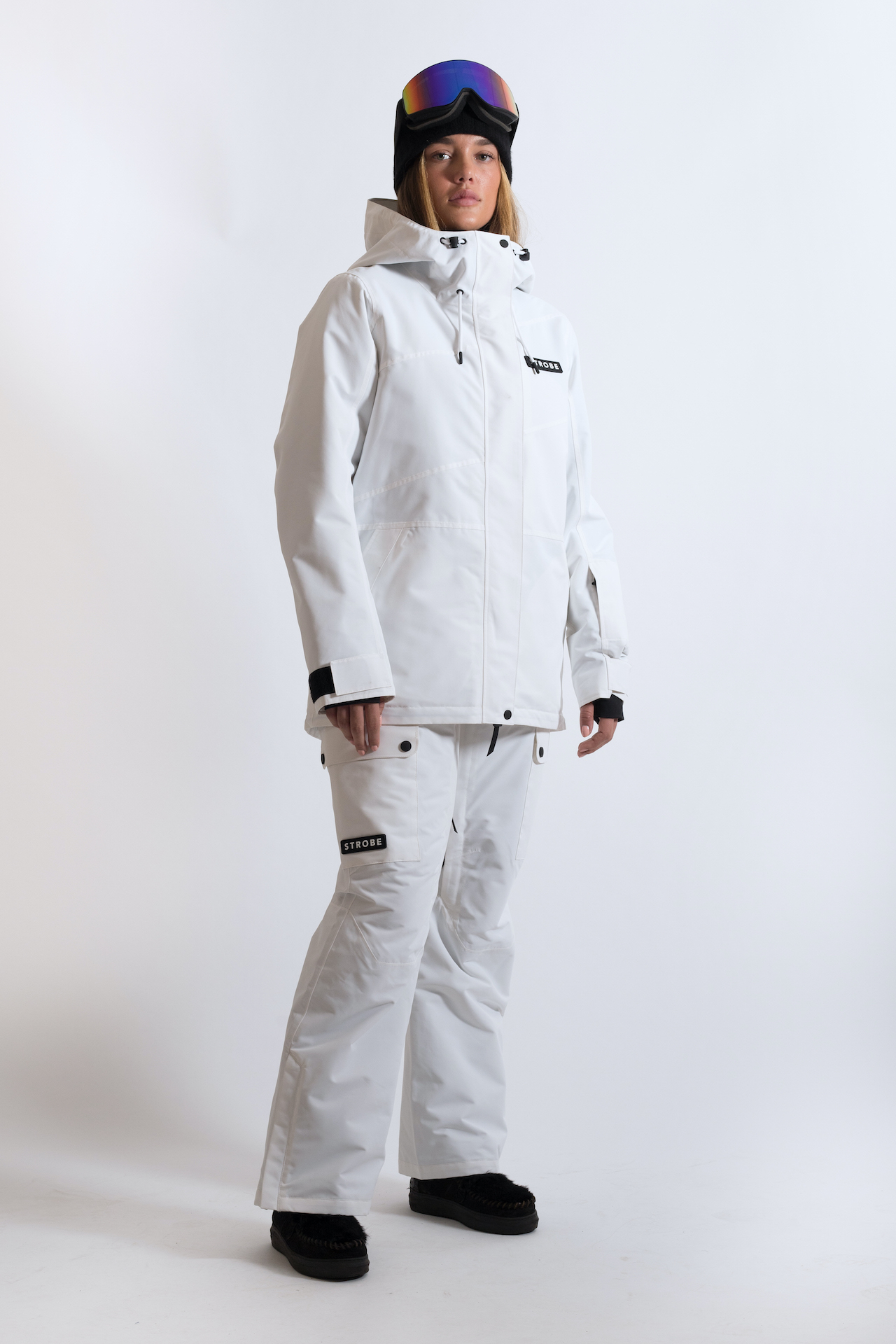 Quest Cargo Ski Pants White - Women's - Strobe