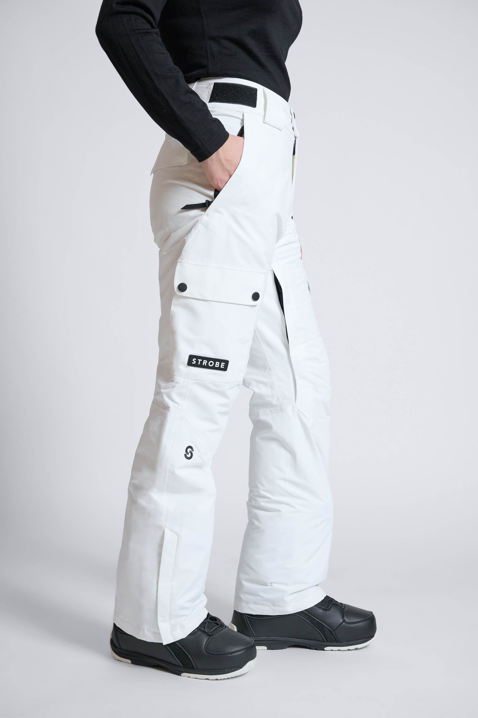 Quest Cargo Ski Pants White - Women's - Strobe