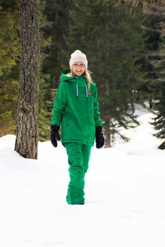 Aura Chaqueta de esquí Kelly Green - Mujer