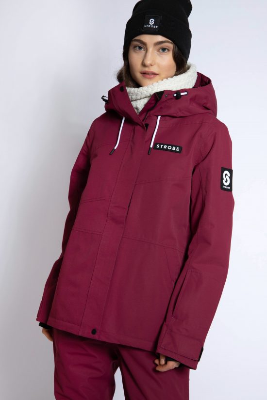 Renewed - Aura Ski Jacket Burgundy - Medium - Women's