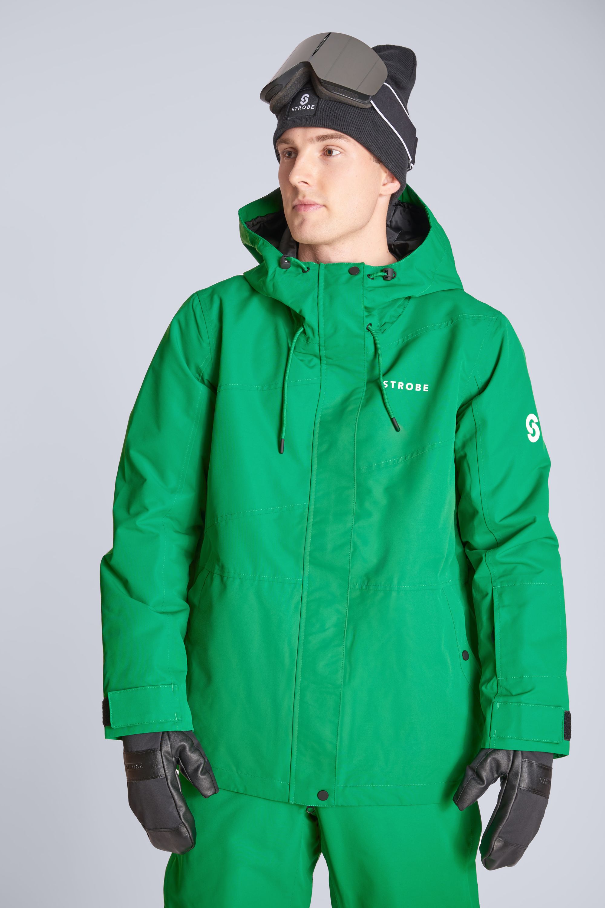 Aura Ski Jacket Kelly Green Men's Strobe