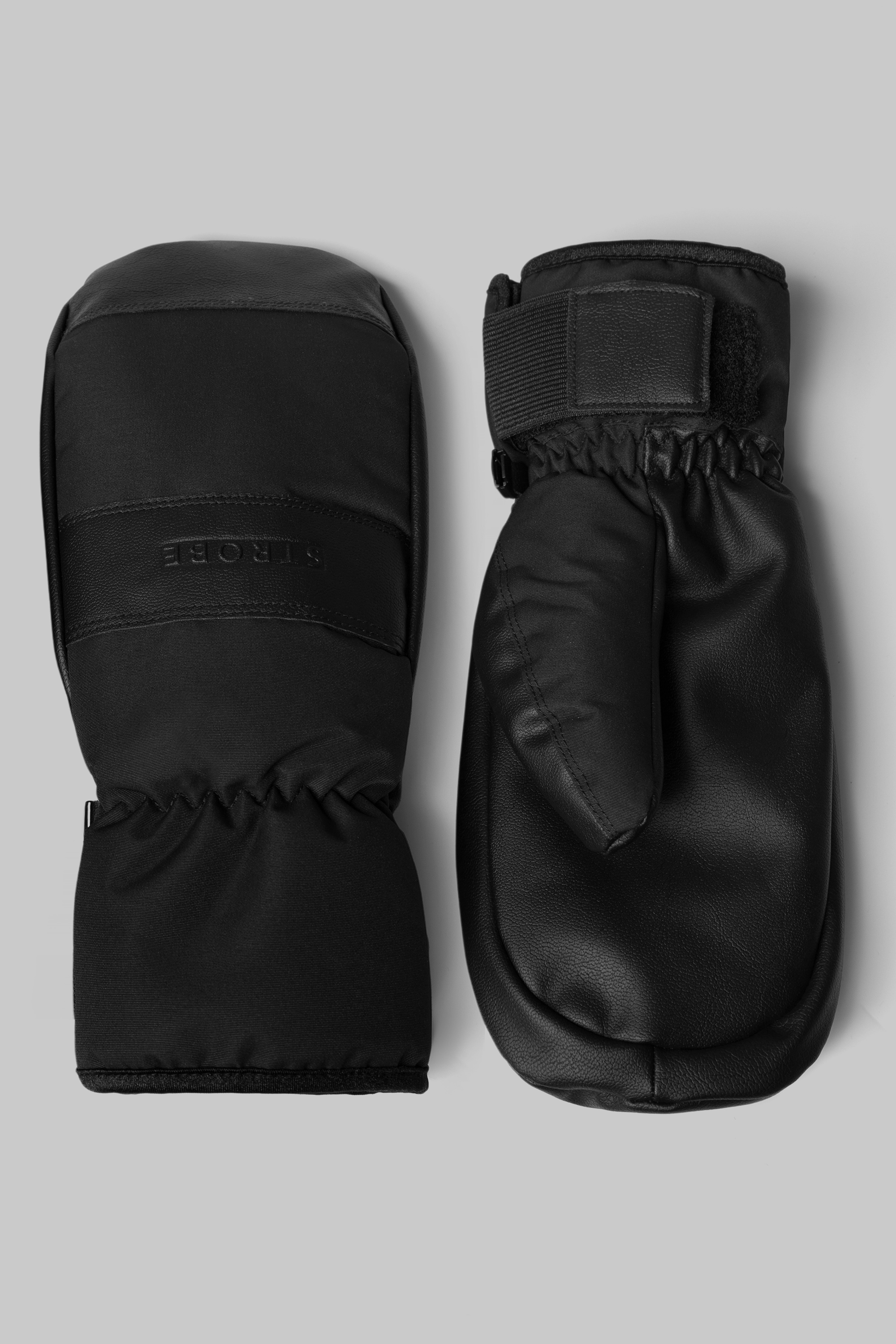 Hiberna Ski Mittens Black Strobe