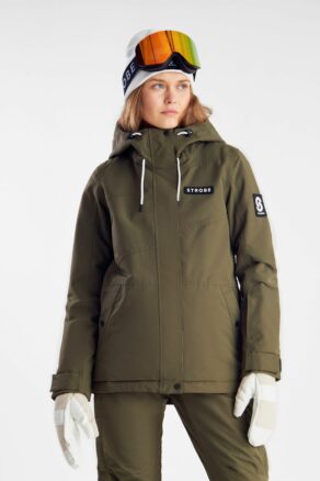 Veste de ski Aura Olive Green - Femmes