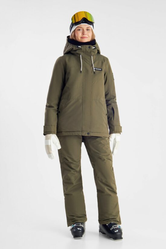 Aura Ski Jacket Olive Green - Women's