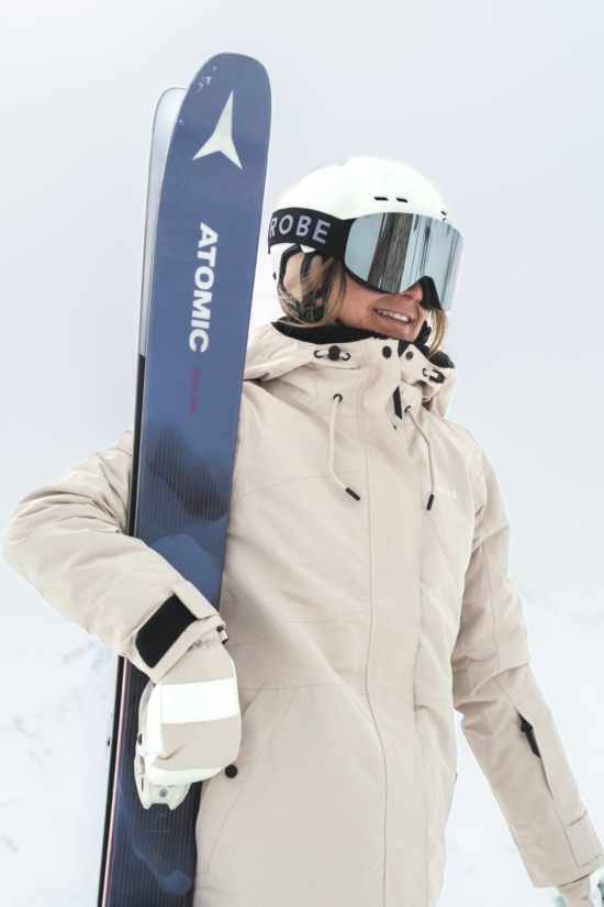Aura Chaqueta de esquí  Lt Beige - Mujer