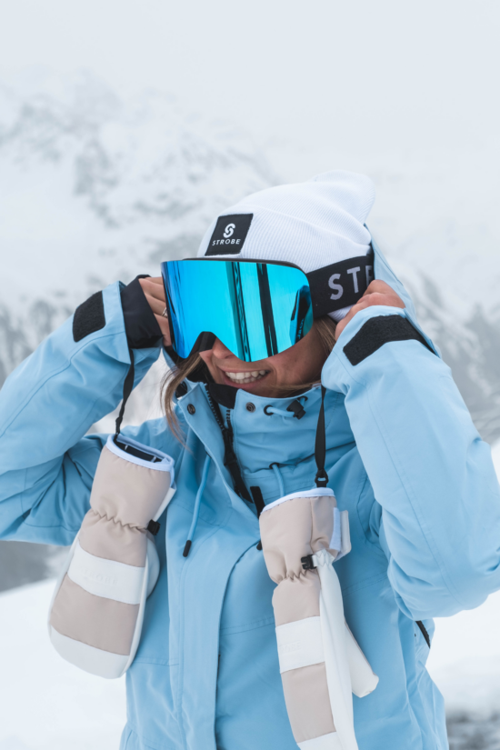 The Accipiter Skibrille - Ice Blue Mirror - OS