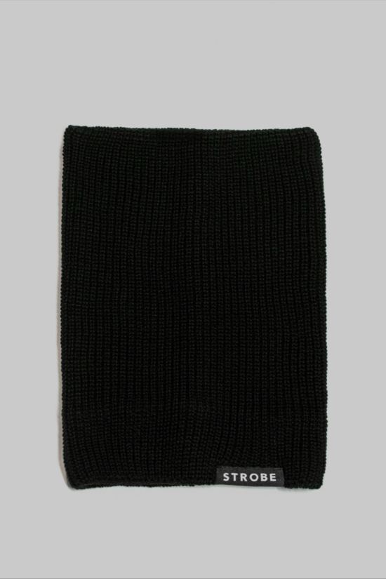 Knitted Facemask - Black - OS