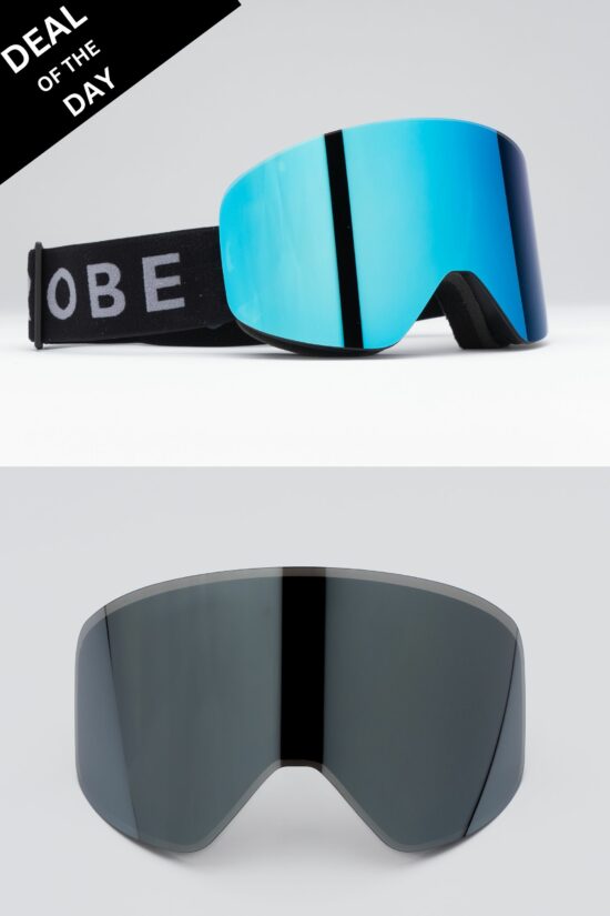 Accipiter Goggles (Ice Blue Mirror)+ Extra Lens (Silver Smoke) - 50% Off