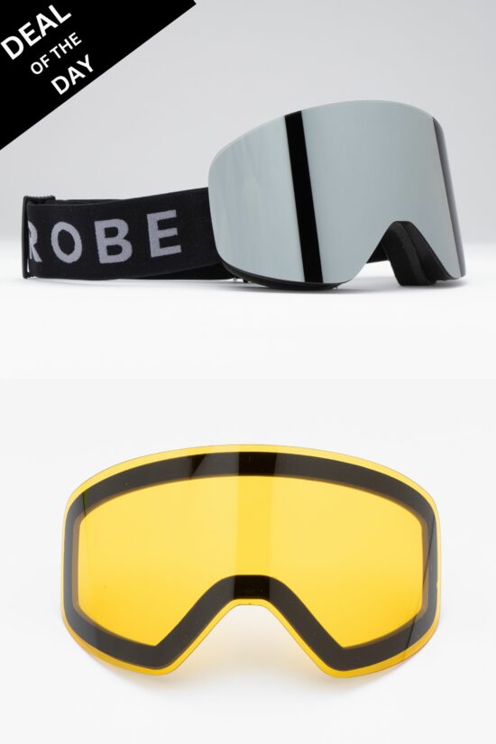 Accipiter Goggles (Silver Smoke)+ Extra Lens (Yellow) - 50% Off