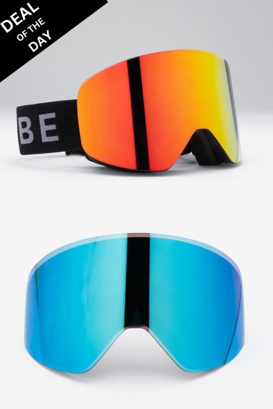 Accipiter Goggles (Red Mirror)+ Extra Lens (Ice Blue Mirror) - 50% Off